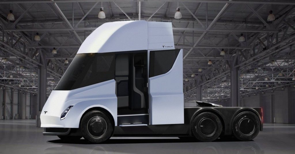 кабина Tesla Semi Truck